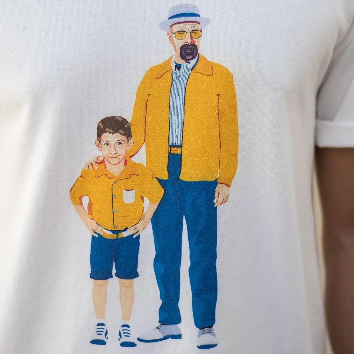 Father & Son print close-up