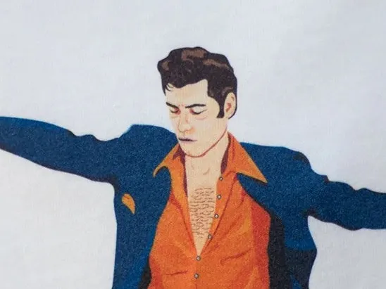 Danny Zuko, tel que dessiné sur l’imprimé Les Amants